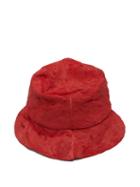 Matchesfashion.com Reinhard Plank Hats - Coated Velvet Hat - Womens - Red