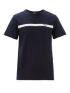 Matchesfashion.com A.p.c. - Yukata Logo Embroidered Cotton T Shirt - Mens - Navy