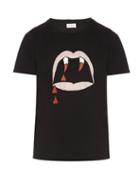 Saint Laurent Blood Luster-print Cotton T-shirt