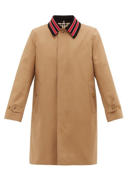 Matchesfashion.com Burberry - Pimlico Single-breasted Gabardine Car Coat - Mens - Beige