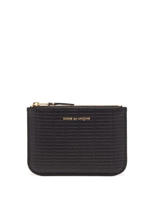 Matchesfashion.com Comme Des Garons Wallet - Brick Line Mini Quilted-leather Pouch - Mens - Black