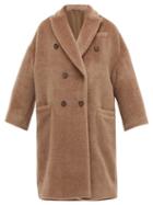 Matchesfashion.com Brunello Cucinelli - Double Breasted Wool Blend Coat - Womens - Light Brown