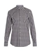 Matchesfashion.com Ermenegildo Zegna - Checked Cotton Shirt - Mens - Blue Multi