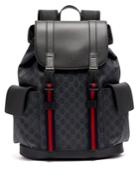 Gucci Gg Supreme Canvas And Leather Backpack