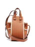Matchesfashion.com Loewe - Hammock Small Crochet-trimmed Leather Bag - Womens - Tan Multi