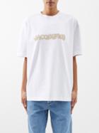 Jacquemus - Macram-logo Cotton T-shirt - Womens - White Multi