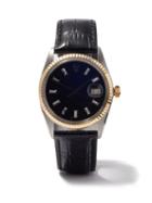 Lizzie Mandler - Vintage Rolex Datejust Diamond & 18kt Gold Watch - Mens - Black