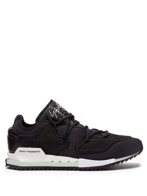 Matchesfashion.com Y-3 - Harigane Low Top Mesh Trainers - Mens - Black