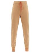 Matchesfashion.com Roksanda - Ponza Drawstring-waist Knitted Track Pants - Womens - Beige Multi