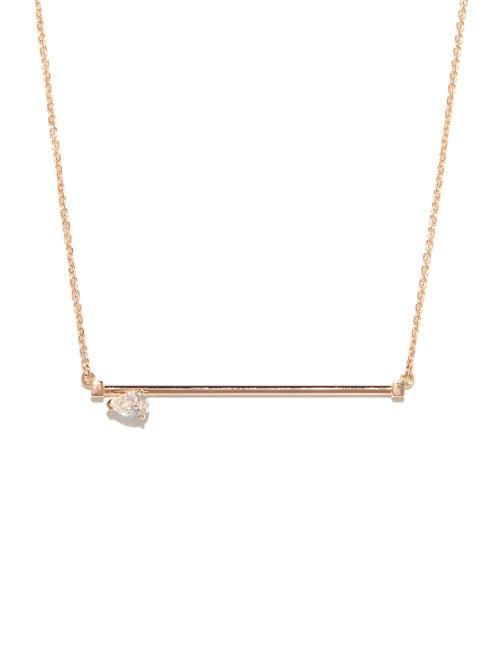 Repossi - Serti Sur Vide Diamond & 18kt Rose-gold Necklace - Womens - Rose Gold