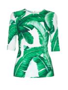 Dolce & Gabbana Banana Leaf-print Top