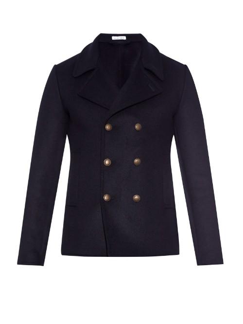 Tomas Maier Double-breasted Wool-blend Pea Coat