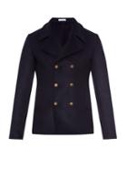 Tomas Maier Double-breasted Wool-blend Pea Coat