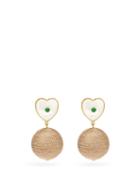 Matchesfashion.com Lizzie Fortunato - New Crush Gold-plated Drop Earrings - Womens - Green Gold