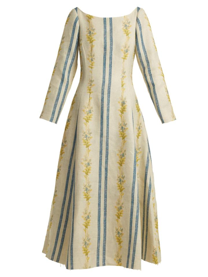 Brock Collection Dillan Floral-print Linen Dress