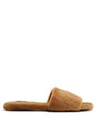 Matchesfashion.com The Row - Ellen Sheared Mink Slides - Womens - Tan