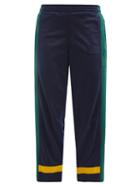Colville - Striped Upcycled-jersey Cropped Track Pants - Womens - Multi