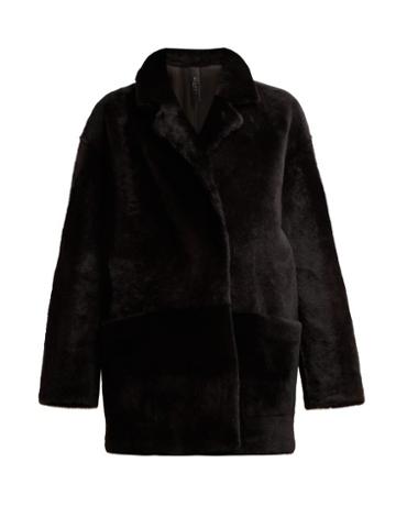 Matchesfashion.com Giani Firenze - Ingrid Reversible Shearling Coat - Womens - Black