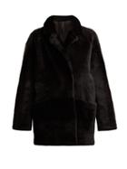 Matchesfashion.com Giani Firenze - Ingrid Reversible Shearling Coat - Womens - Black