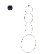 Matchesfashion.com Jacquemus - Soraya Chain And Stud Mismatched Earrings - Womens - Gold