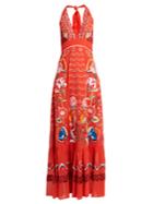 Temperley London Chimera Embroidered Silk-georgette Dress