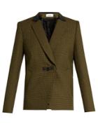 Courrèges Hound's-tooth Notch-lapel Wool Jacket