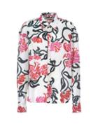 Matchesfashion.com Marni - Floral-print Poplin Shirt - Womens - Ivory Multi