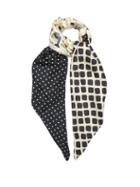 Matchesfashion.com La Prestic Ouiston - Patchwork Print Silk Scarf - Womens - Black