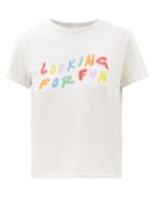 Re/done - Looking For Fun-print Cotton-jersey T-shirt - Womens - Ivory Multi