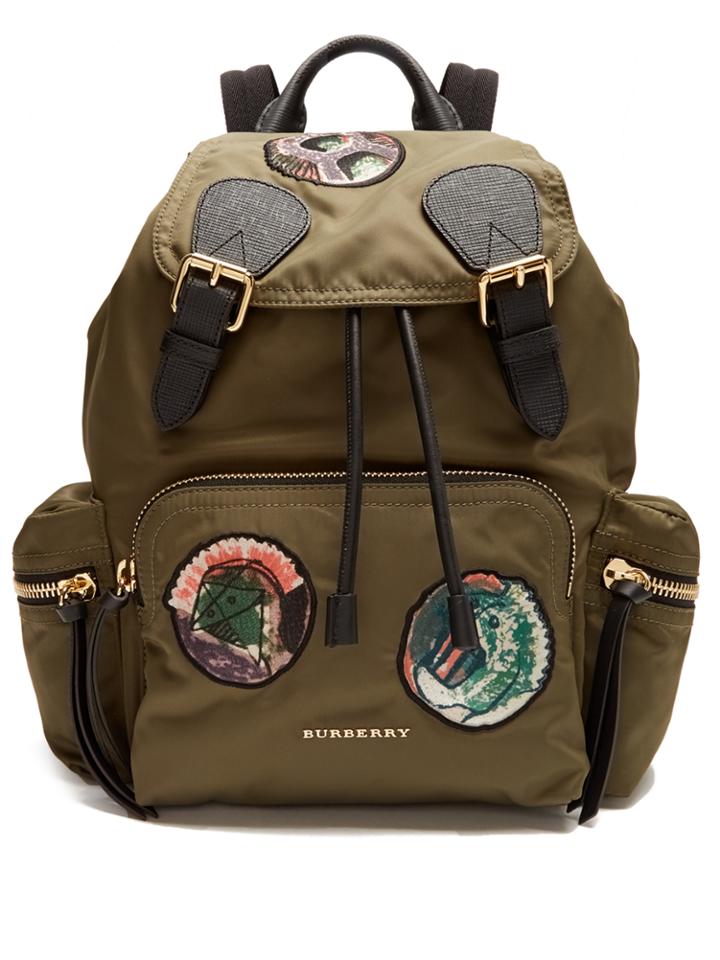 Burberry Pallas Heads-appliqu Nylon Backpack