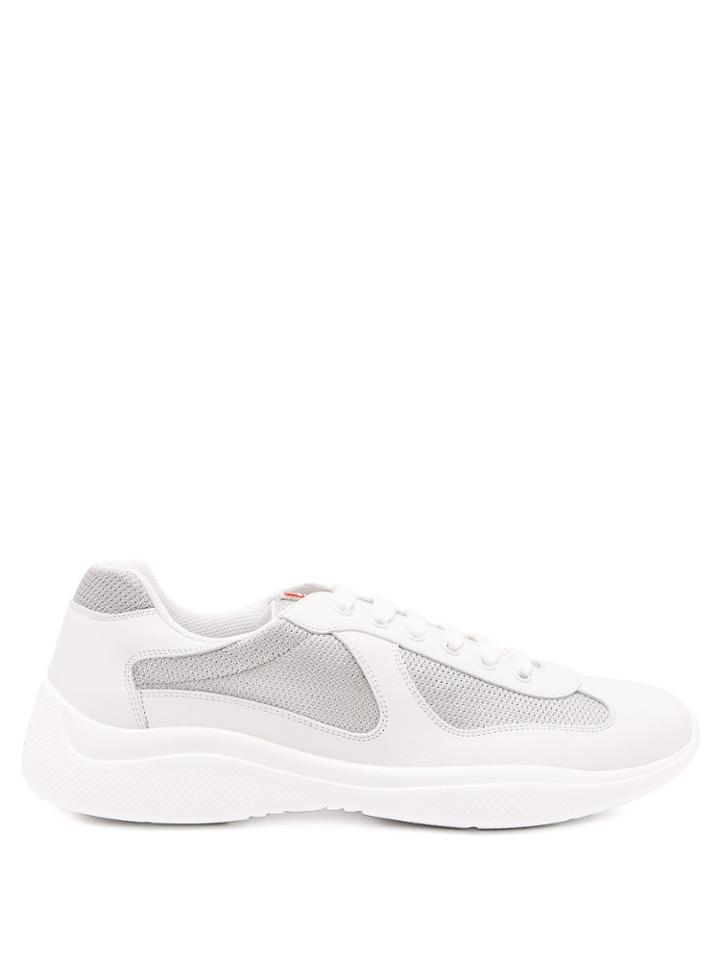 Prada New America's Cup Low-top Leather Trainers