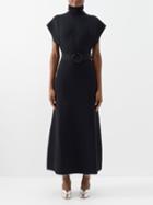 Gucci - Roll-neck Belted Maxi Dress - Womens - Black