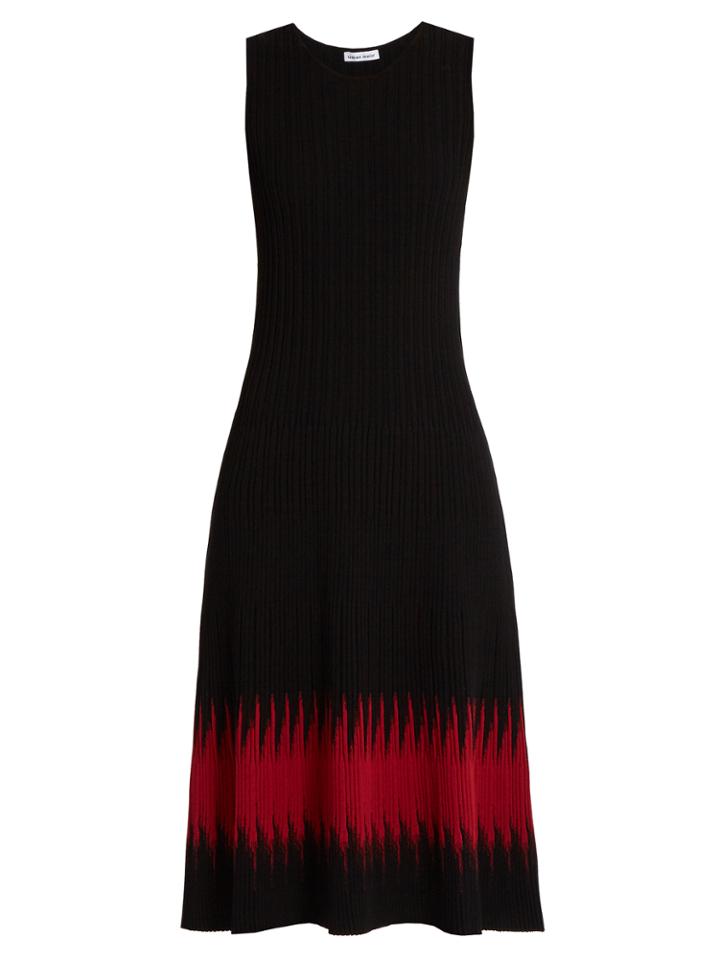 Tomas Maier Abomb Sleeveless Ribbed-knit Midi Dress