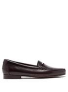 Matchesfashion.com Hereu - Arbello Cut-out Penny Loafers - Mens - Dark Brown