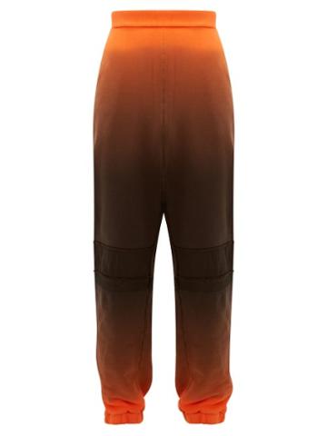Matchesfashion.com Ambush - Ombr Cotton-jersey Track Pants - Mens - Black Orange