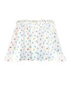 Isolda Fru Fru Caju Fruit-print Silk Top