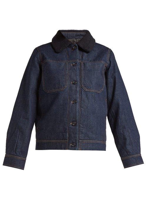 Matchesfashion.com A.p.c. - Steffie Raw Denim Jacket - Womens - Indigo
