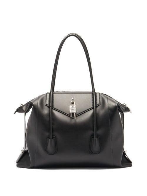 Matchesfashion.com Givenchy - Antigona Lock Soft Leather Holdall - Mens - Black