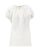 Matchesfashion.com Jil Sander - Ninette Linen-blend Top - Womens - Ivory