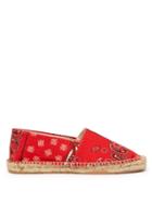 Matchesfashion.com Isabel Marant - Canaee Bandana Print Canvas Espadrilles - Womens - Red Multi