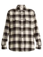 Saint Laurent Madras-checked Long-sleeved Cotton Shirt