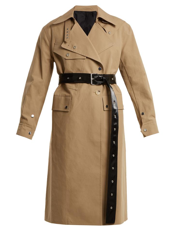 Helmut Lang Belted Cotton Trench Coat