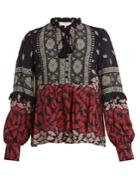 Sea Eloise Printed Silk Blouse