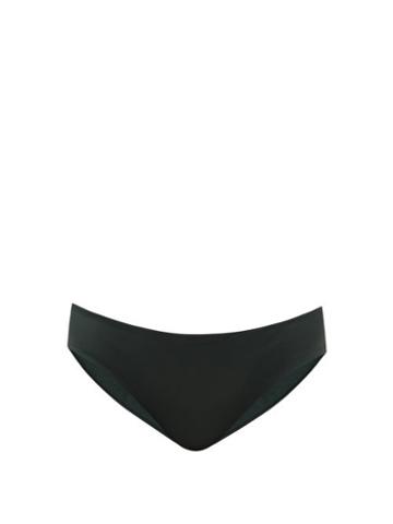 Matchesfashion.com Form And Fold - The Form Recycled-fibre Bikini Briefs - Womens - Dark Green