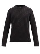 Fendi - Ff-monogram Wool-blend Sweater - Mens - Black