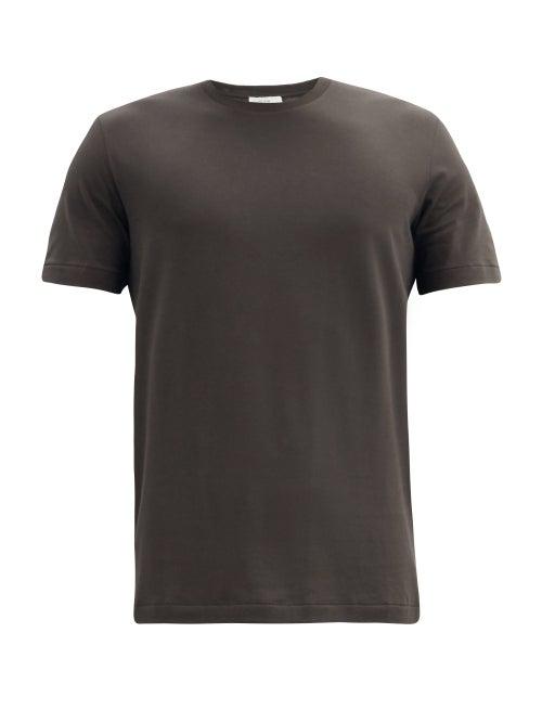 Matchesfashion.com The Row - Luke Cotton-jersey T-shirt - Mens - Dark Brown