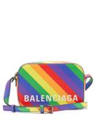 Matchesfashion.com Balenciaga - Ville Xs Rainbow Stripe Leather Cross Body Bag - Womens - Multi Stripe