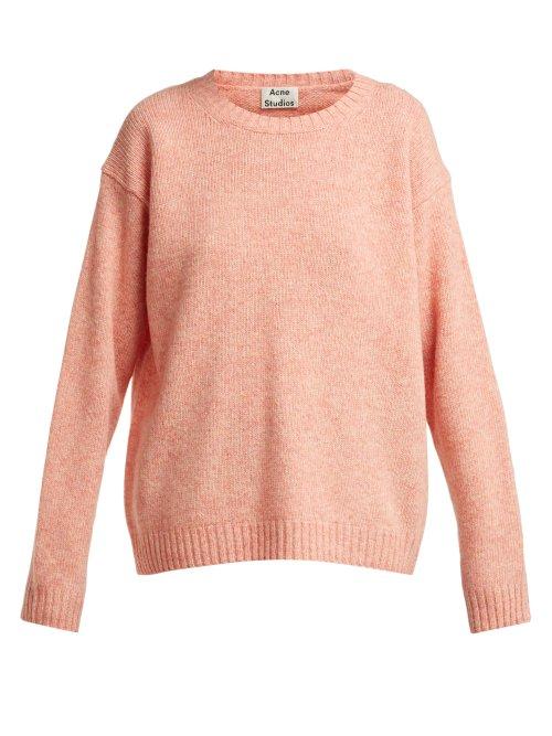 Matchesfashion.com Acne Studios - Samara Wool Sweater - Womens - Light Orange
