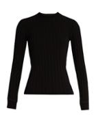 Simon Miller Mira Long-sleeved Ribbed-knit T-shirt