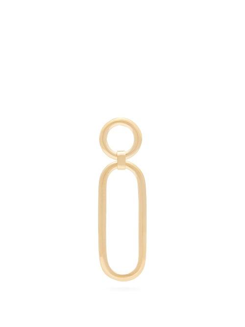 Matchesfashion.com Alta Ora - Closed Curve Gold Vermeil Single Drop Earring - Womens - Gold
